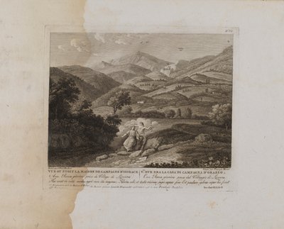 Vy över Horaces lantställe (nr VII) av François Morel