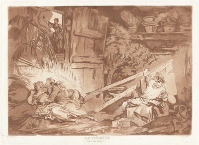 Tumblen av François Philippe Charpentier after Jean Honoré Fragonard, published by Pierre François Basan