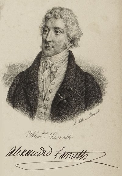 Alex.dre Lameth av Francois Seraphin Delpech