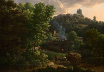 Italienskt landskap av Francois Xavier Fabre
