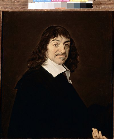 Porträtt av Rene Descartes, fransk filosof av Frans (after) Hals