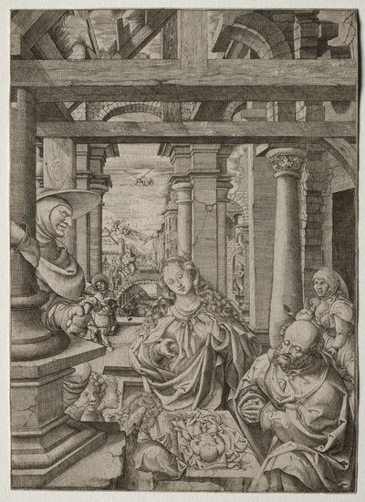 Tillbedjan av herden av Frans Crabbe van Esplegem