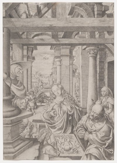 Herdarnas tillbedjan, ca. 1522-25. av Frans Crabbe van Espleghem