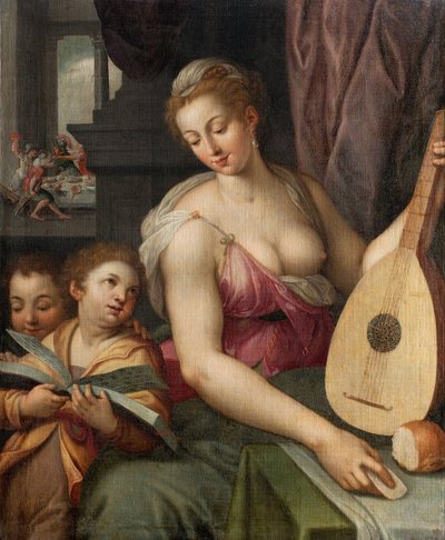 Allegori av musik, c.1575 av Frans Floris
