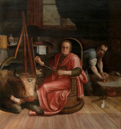 Sankt Lukas målar madonnan av Frans Floris