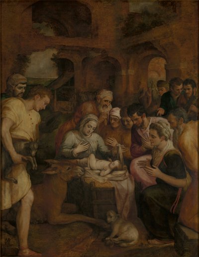 Herdarnas tillbedjan av Frans Floris