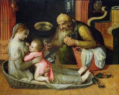 Den heliga familjen, ca 1554 av Frans Floris