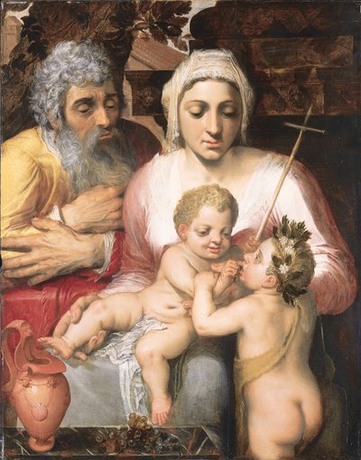 Den heliga familjen med Johannes Döparen, 1546 av Frans Floris