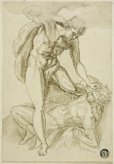 Kain dödar Abel av Frans Floris I