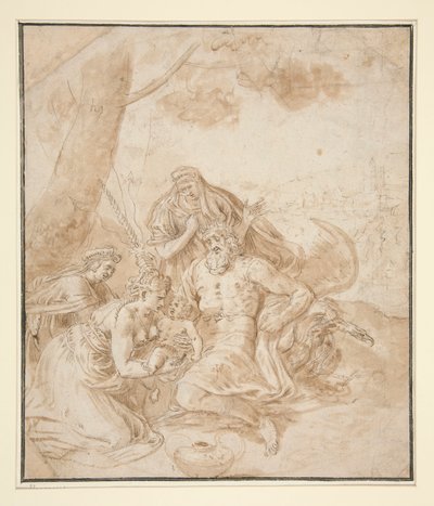 Bacchus födelse av Frans Floris the Elder