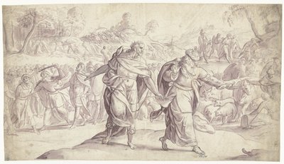 Josua låter avrätta ammoniternas fem kungar History of Joshua (serietitel) av Frans Francken (I)