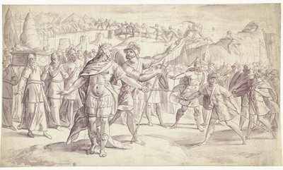 Israels folk korsar floden Joshuas historia, ? (4?) (serietitel) av Frans Francken (I)
