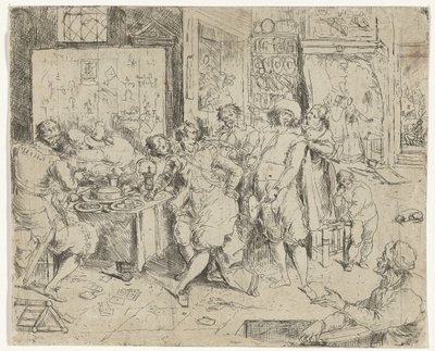 Den förlorade sonen slösar bort sitt arv av Frans Francken (III)