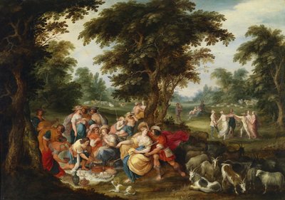 Arcadia. Den gyllene åldern av Frans Francken the Younger