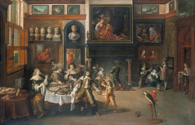 Middag i borgmästare Rockox hus av Frans Francken the Younger