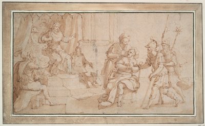 Förblindandet av Zaleucus av Locri av Frans Francken the Younger