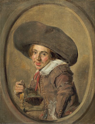 En ung man i en stor hatt av Frans Hals