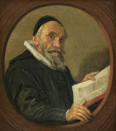 Porträtt av Johannes Acronius (1565-1627) av Frans Hals