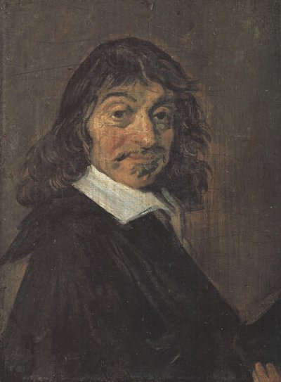 Danska: René Descartes (1596-1650) Porträtt av René Descartes av Frans Hals