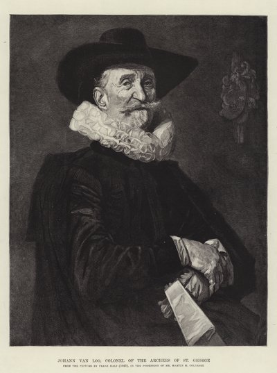 Johann van Loo, överste för Archers of St George av Frans Hals