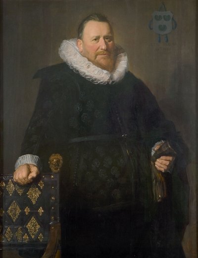 Porträtt av Nicholaes Woutersz. van der Meer (1574-1637) av Frans Hals