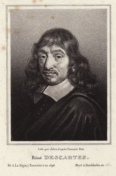 Porträtt av Rene Descartes av Frans Hals