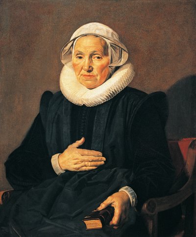 Porträtt av Sarah Andriesdochter Hessix av Frans Hals