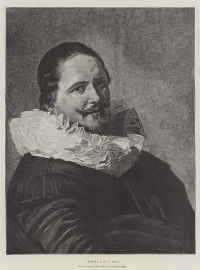 Porträtt av en man av Frans Hals