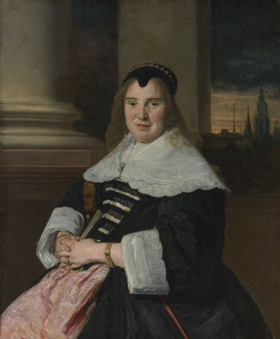 Porträtt av en kvinna, ca. 1650, omarbetad troligen 1700-talet. av Frans Hals
