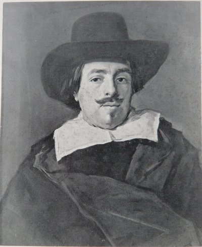 Porträtt av en man vänd framåt av Frans Hals