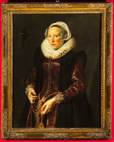 Porträtt av en kvinna, ca 1611 (olja på träpanel) av Frans Hals