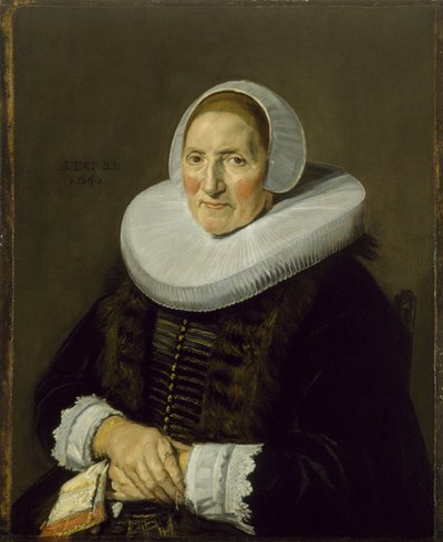 Porträtt av en äldre kvinna, 1650 av Frans Hals