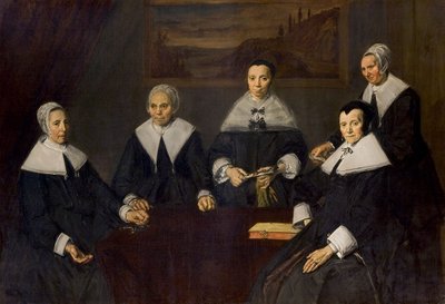 Regentinnor för de gamla männens fattighus av Frans Hals