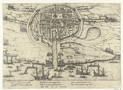 Belägring av Middelburg, 1574 av Frans Hogenberg