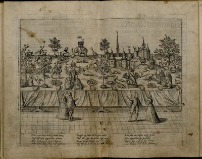 Bröllopet av hertig John William av Jülich-Cleves-Berg och Jakobea av Baden, 1585 av Frans Hogenberg