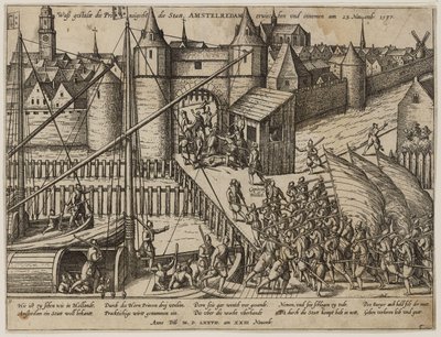 Anfallet mot Amsterdam den 23 november 1577 av Frans Hogenberg