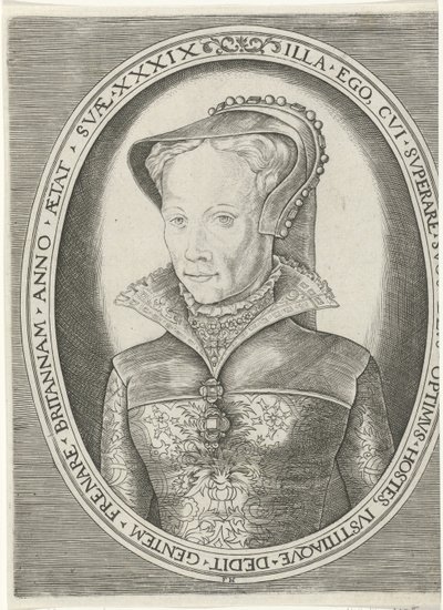 Porträtt av Maria I Porträtt av kungar, drottningar, prinsar och prinsessor (serietitel) av Frans Huys