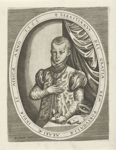 Porträtt av Sebastian I av Portugal Porträtt av kungar, drottningar, prinsar och prinsessor (serietitel) av Frans Huys