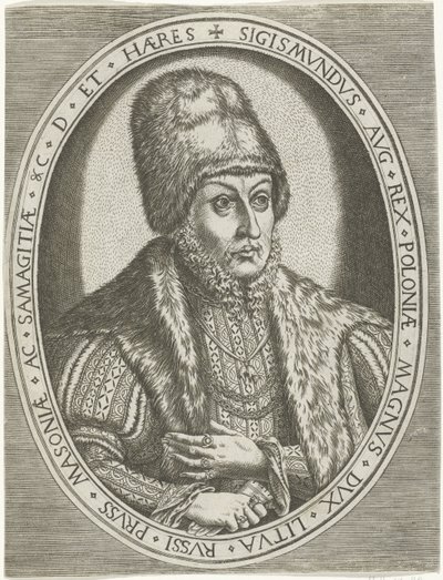 Porträtt av Sigismund II augusti Porträtt av kungar, drottningar, prinsar och prinsessor (serietitel) av Frans Huys