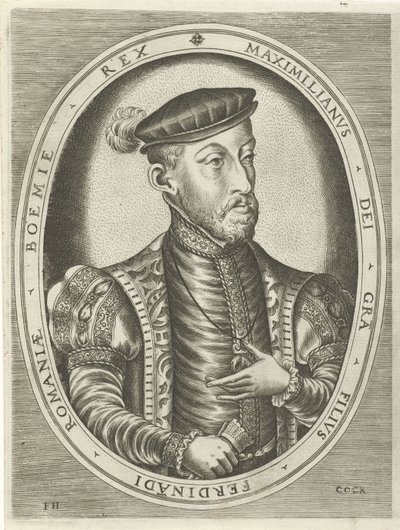 Porträtt av kejsar Maximilian II Porträtt av kungar, drottningar, prinsar och prinsessor (serietitel) av Frans Huys