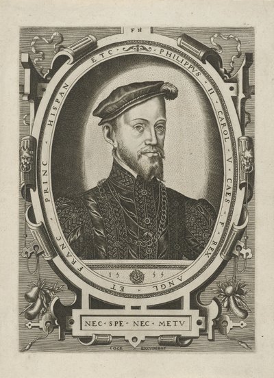 Porträtt av kung Filip II av Spanien av Frans Huys