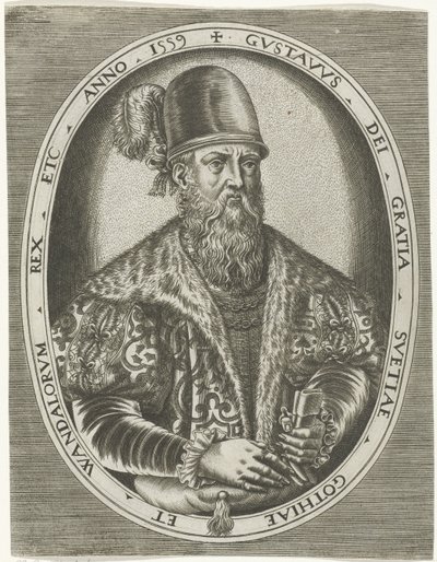 Porträtt av kung Gustav I av Sverige Porträtt av kungar, drottningar, prinsar och prinsessor (serietitel) av Frans Huys