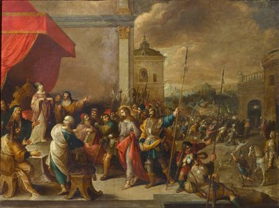 Kristus före Kaifas, ca. 1650. av Frans III Francken