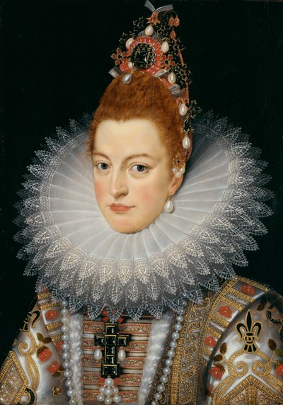 Ärkehertiginnan Isabella, ca 1601-20 (olja på panel) av Frans II (after) Pourbus