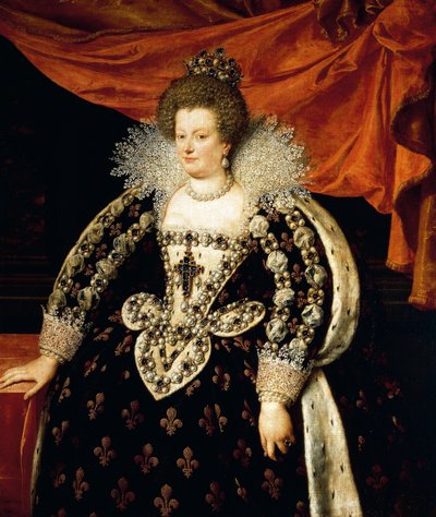 Hellängdsporträtt av Maria de Medici (Florens av Frans II Pourbus