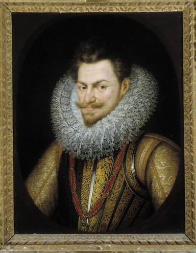 Porträtt av ärkehertig Albert av Österrike, guvernör i Nederländerna av Frans II Pourbus