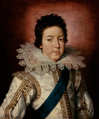 Porträtt av Ludvig XIII, Frankrikes kung, som pojke, c.1616 av Frans II Pourbus