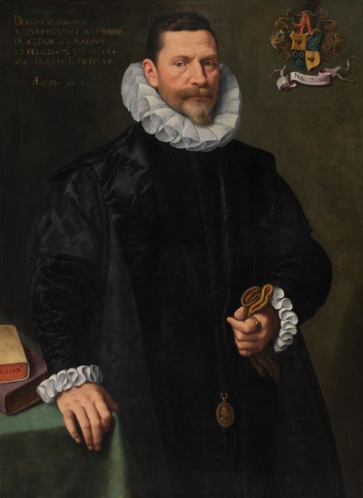 Porträtt av Petrus Richardus (olja på panel) av Frans II Pourbus