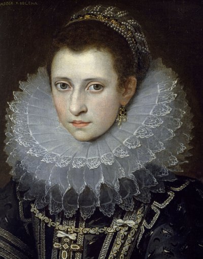 Porträtt av en gentlewoman (så kallad Anne Boleyn) av Frans II Pourbus