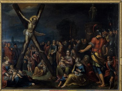 St Andrew på korset (olja på koppar) av Frans II the Younger Francken